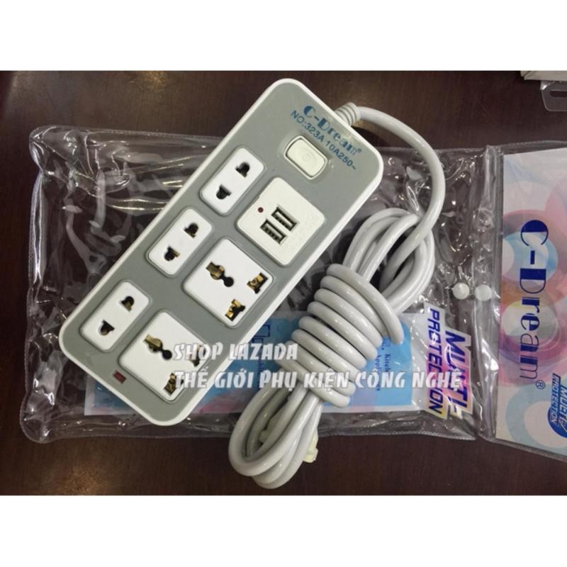 Bảng giá Ổ Cấm Điện Cao Cấp Multi 5 cổng - 2 cổng USB