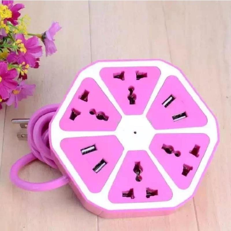 Bảng giá Mua Ổ cắm điện đa năng lục giác có 4 cổng USB