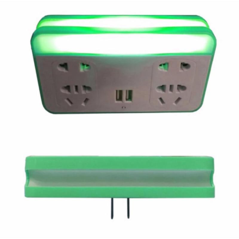 Bảng giá Ổ cắm thông minh kiêm sạc điện thoại và đèn ngủ cảm biến BL-3306 (Xanh cốm)