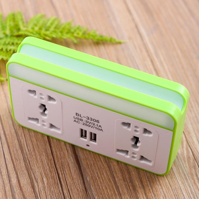 Bảng giá Ổ điện đa năng 4in1 có cổng USB và chỗ để điện thoại kiêm đèn ngủ