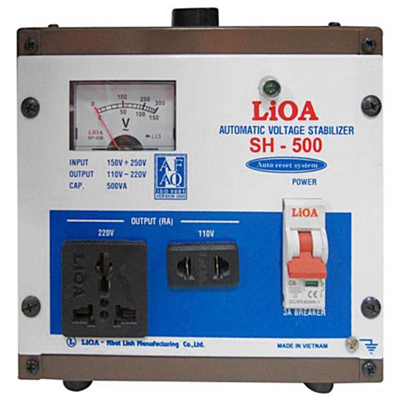 Bảng giá Mua Ổn áp LIOA 1 pha 500KVA (500W) kéo điện từ 150V lên 220V SH-500