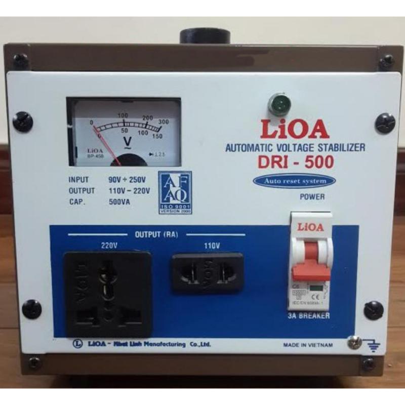 Bảng giá Mua Ổn áp LIOA 1 pha 500KVA (500W) kéo điện từ 90v lên 220v DRI-500