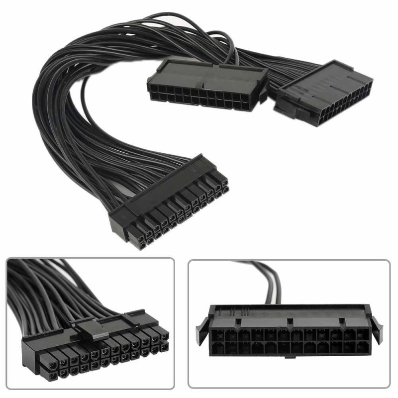 Bảng giá PCI-E Express Power Cable 30CM Dual PSU Power Supply Computer ATX 24 Pin Cable - intl