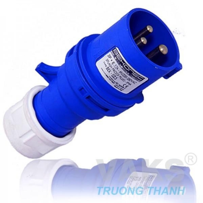 Bảng giá Mua Phích cắm công nghiệp 3 chấu 32A không kín nước BEK-023