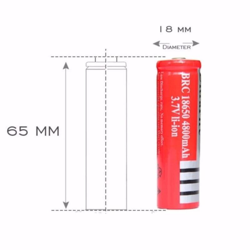 Bảng giá Pin sạc li-ion 18650 4.2V - 6800mAh dùng cho quạt mini, đèn pin,...
