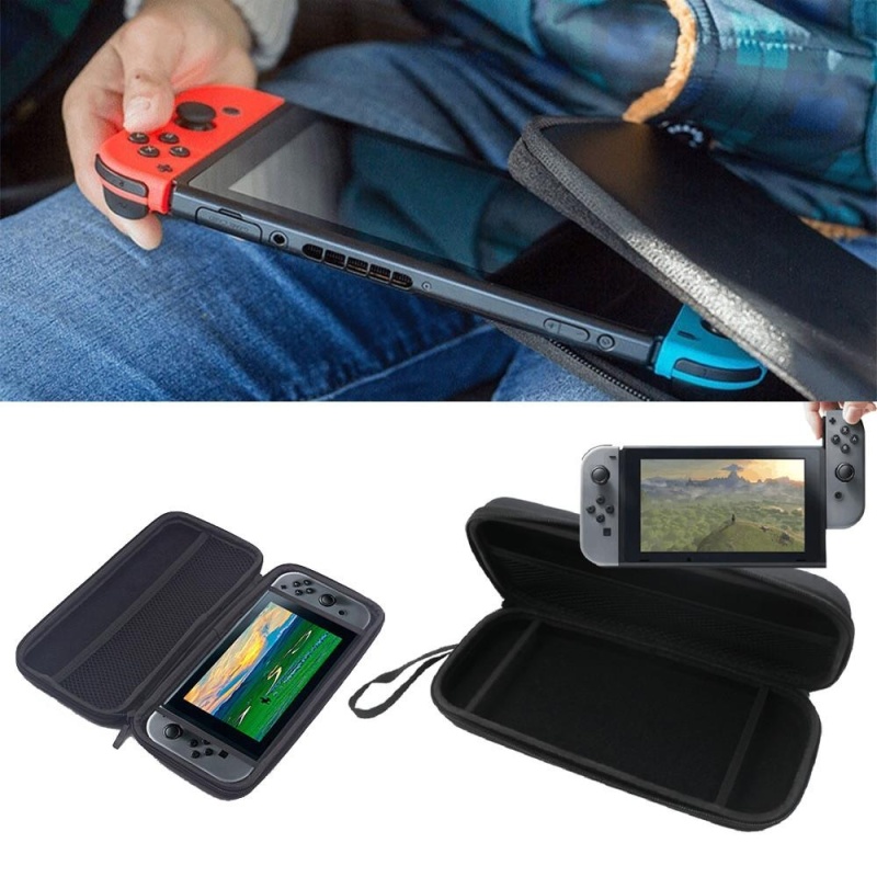 Bảng giá Plain Black EVA tough Case Pouch travel Carry Bag for Nintendo Switch console - intl