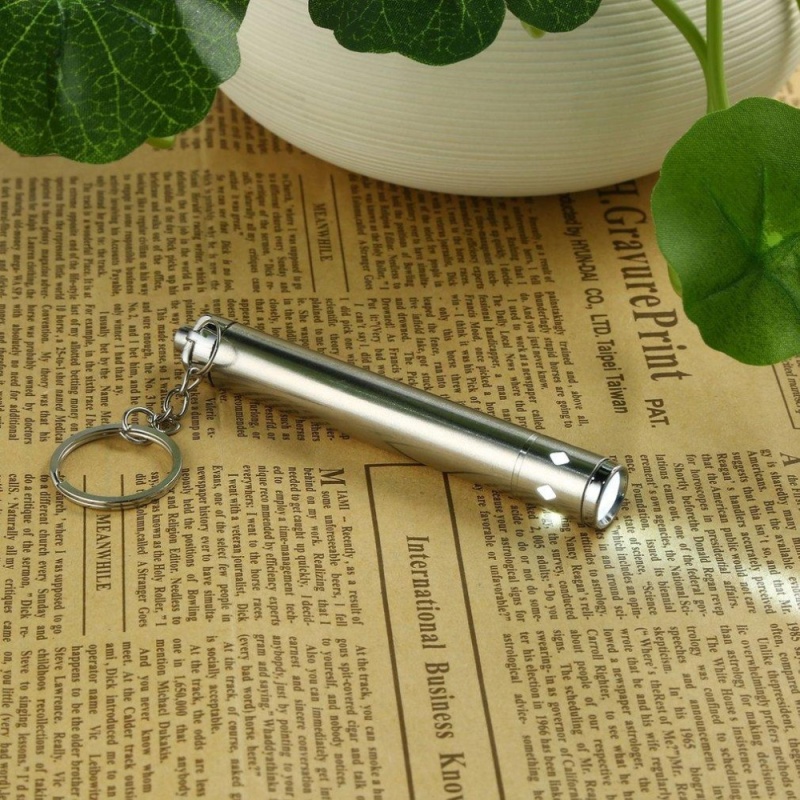 Bảng giá Round Moon Shape Aluminium Alloy Mini LED Flashlight Torch Lights Keychain - intl
