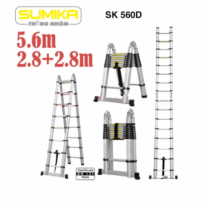 Thang rút nhôm đôi Sumika SK 560D (5.6m)