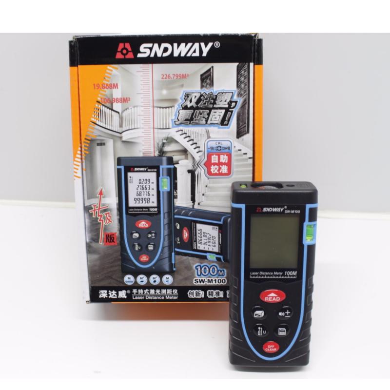 Thước đo khoảng cách bằng tia laser SNDWAY SW-M100 phạm vi đo 100M