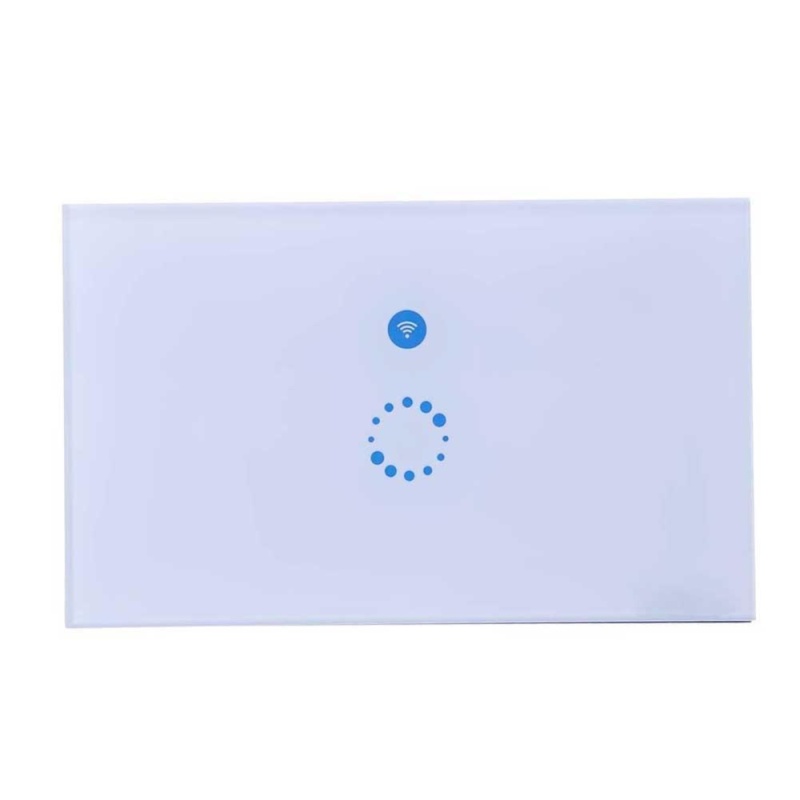 Bảng giá Touch WIFI LED Light Switch Luxury Glass Panel Wireless Remote Control(White)-US Plug - intl