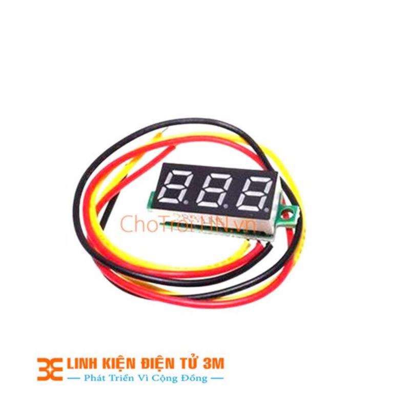 Bảng giá Mua Vôn Kế Điện Tử 0.28 Inch 0-100VDC ( Đỏ)