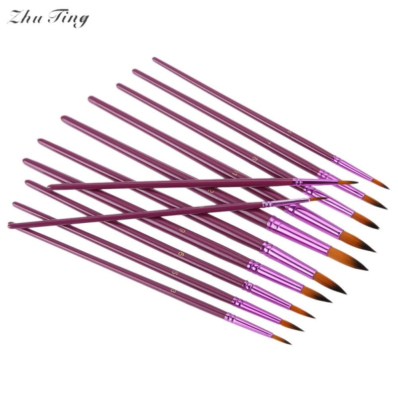 Mua ZhuTing 12pcs Nylon Wool Acrylic Pointed Drawing Brush Pen Liner
Painting Nail Art Tool (Purple) - intl