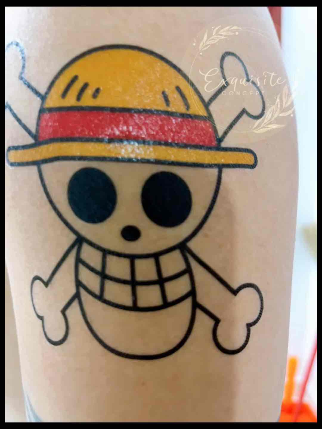 Hình xăm không trôi chủ đề hoạt hình anime Đảo Hải Tặc One Piece Luffy  Zoro Xăm giống Quangyo Tattoo  Lazadavn