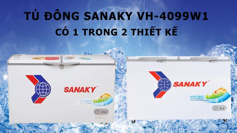 Tủ đông Sanaky 400 lít VH-4099W1