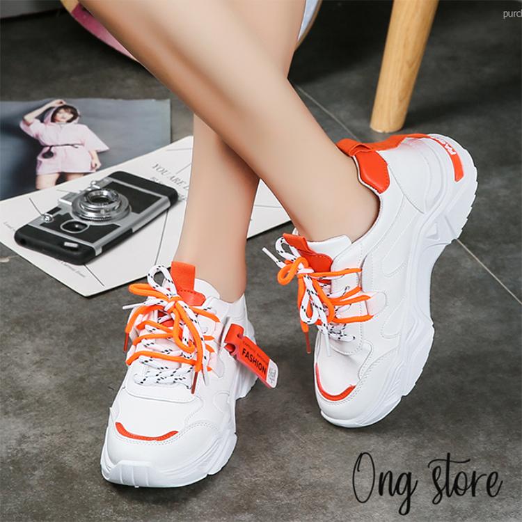 Giày học sinh nữ Hàn Quốc siêu đẹp , Giày thể thao nữ đế cao màu trắng 5 cm