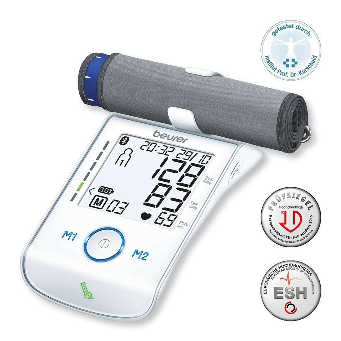 Máy đo huyết áp bắp tay Beurer BM85 cao cấp đồng bộ Bluetooth bằng App
