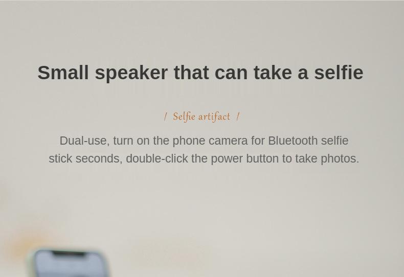 Wireless Bluetooth speaker retro self timer for Apple mobile phone Android Huawei big volume Mini