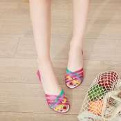 Open Toe Flat Jelly Sandals for Women, Sizes 36-40