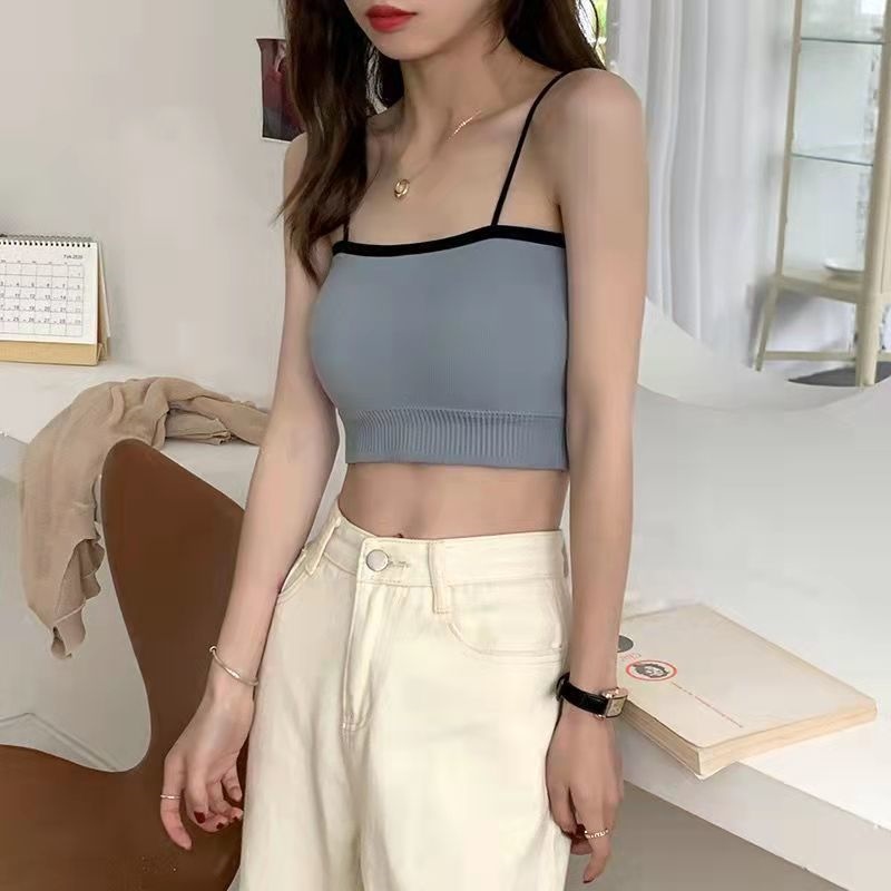 Han edition sports girl underwear female students show chest be small condole belt wrapped chest exposed them proof vest that wipe a bosom to wear outside 7