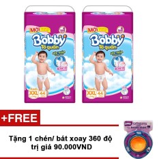 Bộ 2 tã quần Bobby XXL44 + Tặng chén/ bát xoay 360 độ trị giá 90.000VND   Lazada