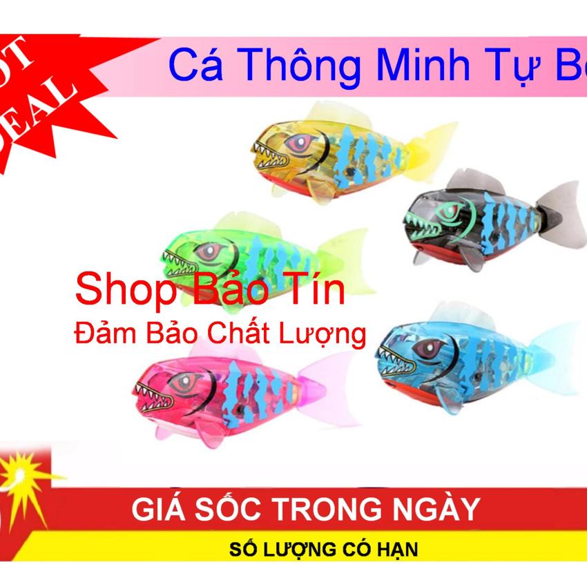 Hình ảnh Bộ 3 Cá RoBot tự bơi thông minh có đèn phát sáng tặng kèm 6 viên pin