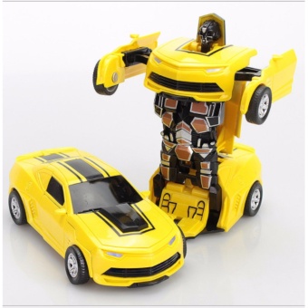 Đồ chơi ô tô biến hình thành Robot Bumblebee( màu tùy ý)  