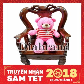 Gấu bông cao cấp Teddy áo thun màu hồng khổ vải 1m-TEDDYH08 (nhà bán hàng Diabrand)  