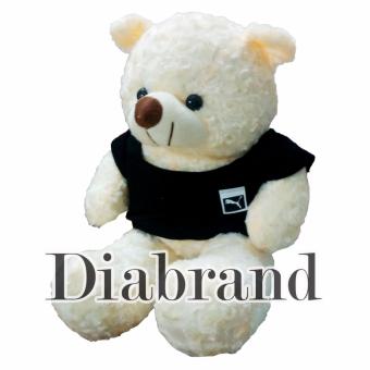 Gấu bông cao cấp Teddy áo thun trắng kem Size 50cm hàng VNXK  