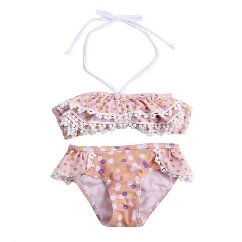 Nơi bán Girls Two-Piece Halter Bra and Underpants Bikini Summer Swimsuits -
intl