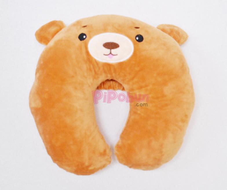 Hình ảnh Gối cổ hình con Gấu màu Nâu Pipobun - P05012902350353