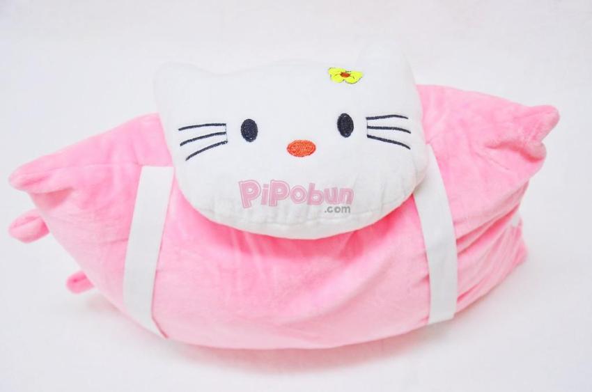 Hình ảnh Gối xe một đầu Pipobun hình Kitty màu hồng - P06023501400360