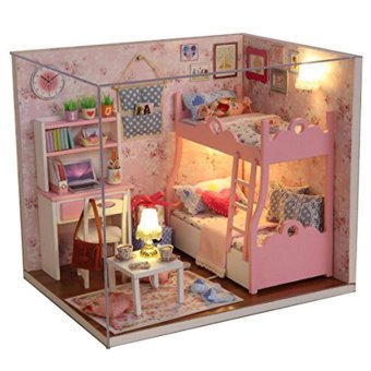 Mô hình nhà gỗ DIY- Căn phòng bé gái