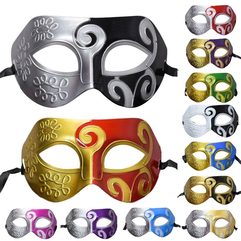 Hình ảnh Party Mask Carved Flowers Face Prom Jazz Prince Plastic Protector Costume - intl