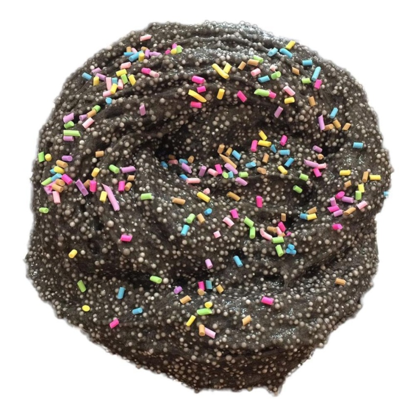 Hình ảnh Snow Flake Foam Chocolate DIY Stress Relief Slime Cotton Mud Sludge Toy(Black) - intl