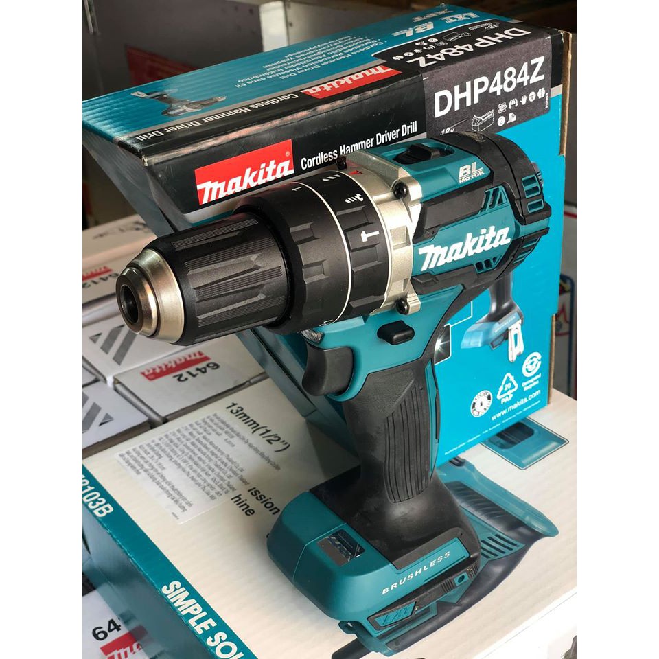 MÁY KHOAN BÚA VẶN VÍT DÙNG PIN 18V (40/ 23 MAKITA DHP484Z