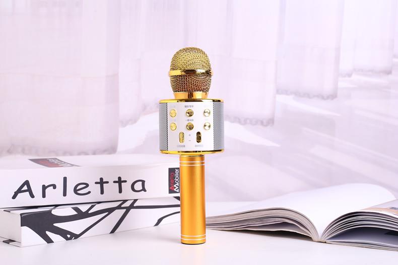 Microphone microphone sound national singing artifact integrated wireless bluetooth phone karaoke home full palm KTV