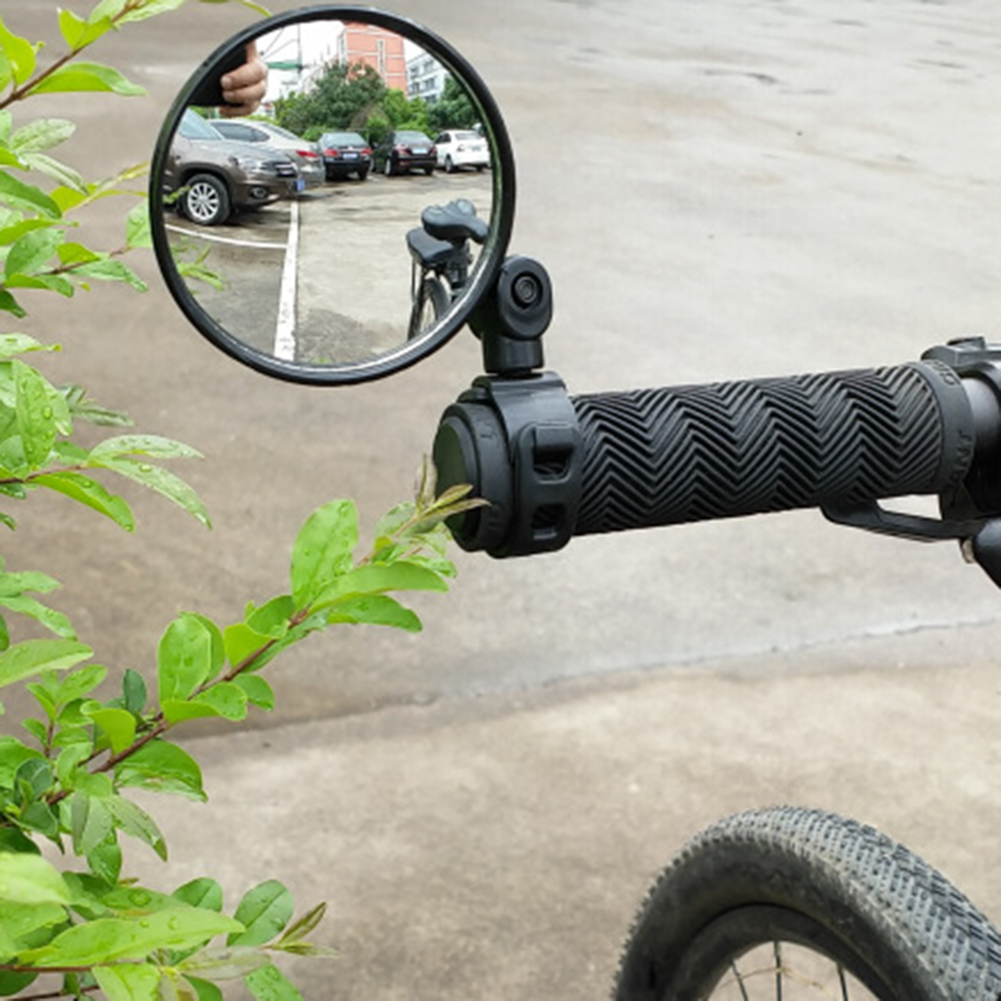 ที่มีความยืดหยุ่นขี่จักรยานปรับมองหลังยาง + ABSกระจกจักรยานจักรยานมองหลังรถจักรยานยนต์มองแก้วH Andlebar
