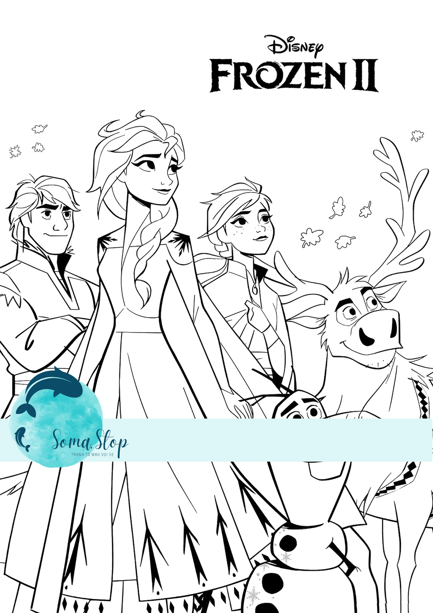 Tranh tô màu công chúa Elsa và Anna - Kiến Thức Vui