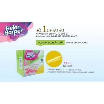 Băng vệ sinh Tampon Normal Appl (16), dùng cho ngày ít, an toàn không gây kích ứng da (Helen Harper-Bỉ)...