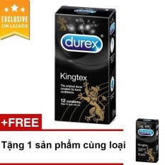 Nơi Bán Bao cao su Durex Kingtex 12 bao + Tặng 1 hộp cùng loại  