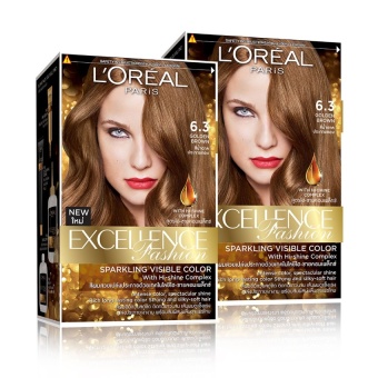 Bộ 2 kem nhuộm dưỡng tóc L'Oreal Paris Excellence Fashion màu 6.30  