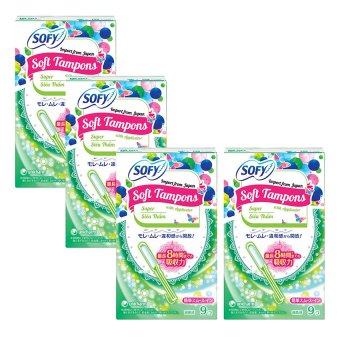 Bộ 4 gói tampon Unicharm Sofy Soft  