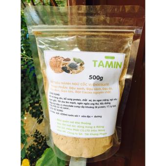 Bột Đậu nguyên chất vị Socola ( 5 loại đậu + bột cacao) Tăng Cân TAMIN 500gram+ TẶNG KÈM MUỖNG...