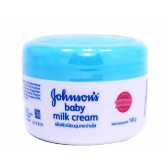 Kem dưỡng ẩm chứa sữa & gạo Johnson's Baby 50g (Xanh)  