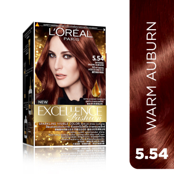 Kem nhuộm dưỡng tóc L'Oreal Paris Excellence Fashion màu #5.54 172ml (Nâu đỏ ánh cam)  