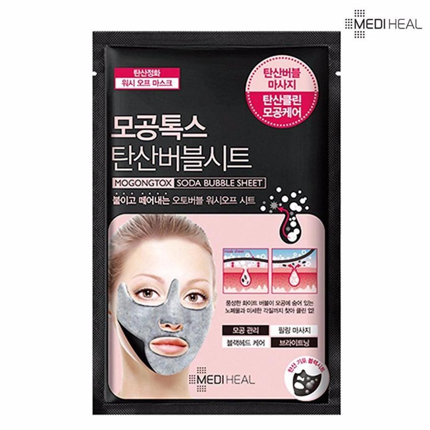Hình ảnh Mặt nạ sủi bọt thải độc làm sạch da và se khít lỗ chân lông Mediheal Mogongtox Soda Bubble Sheet 18ml