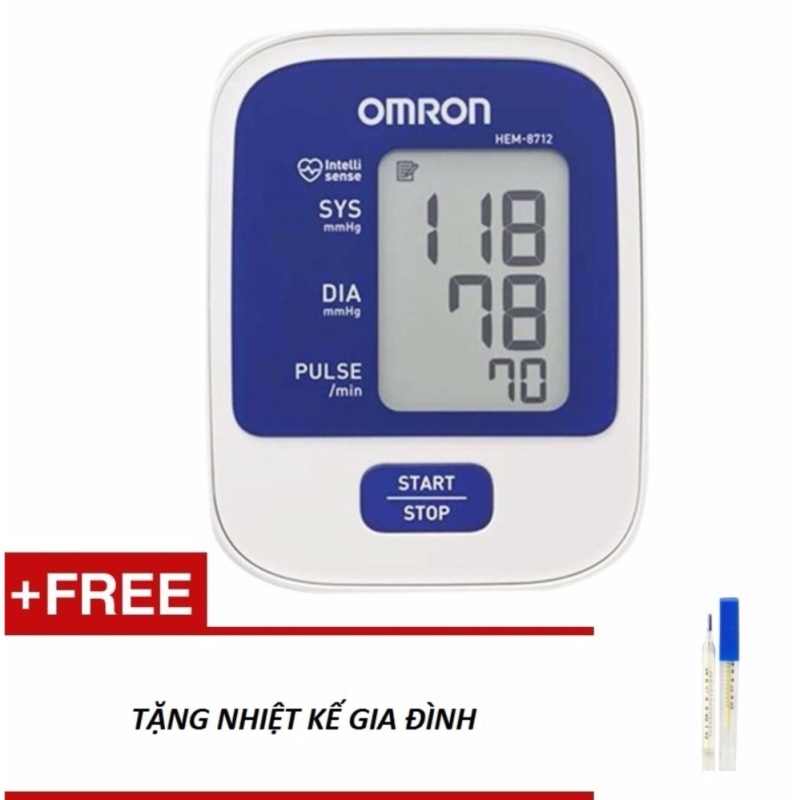 Máy đo huyết áp bắp tay Omron HEM-8712 (Trắng phối xanh) + Tặng 1
kính bảo hộ bán chạy