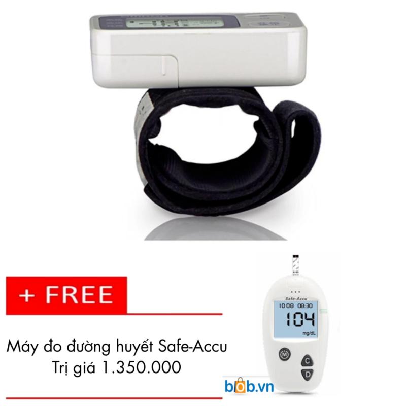 Nơi bán Máy đo huyết áp omron Hem-6131 + Tặng Máy đo đường huyết Safe-Accu