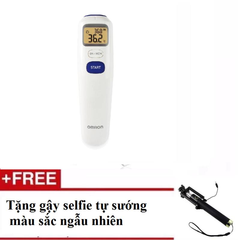 Nhiệt kế hồng ngoại đo trán OMRON MC_720+ Tặng gậy selfie màu sắc ngẫu nhiên bán chạy