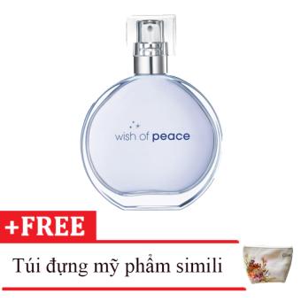 Nước hoa nữ Avon Wish of Peace 50ml tặng kèm túi đựng mỹ phẩm da simili  